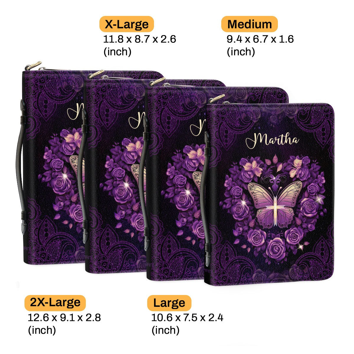 I Can Do All Things Leather Book Cover, Personalized Bible Cover With Handle, Spiritual Gift For Christian People, Christian Gift, Bible Covers Jesus Gifts. BCLAF04